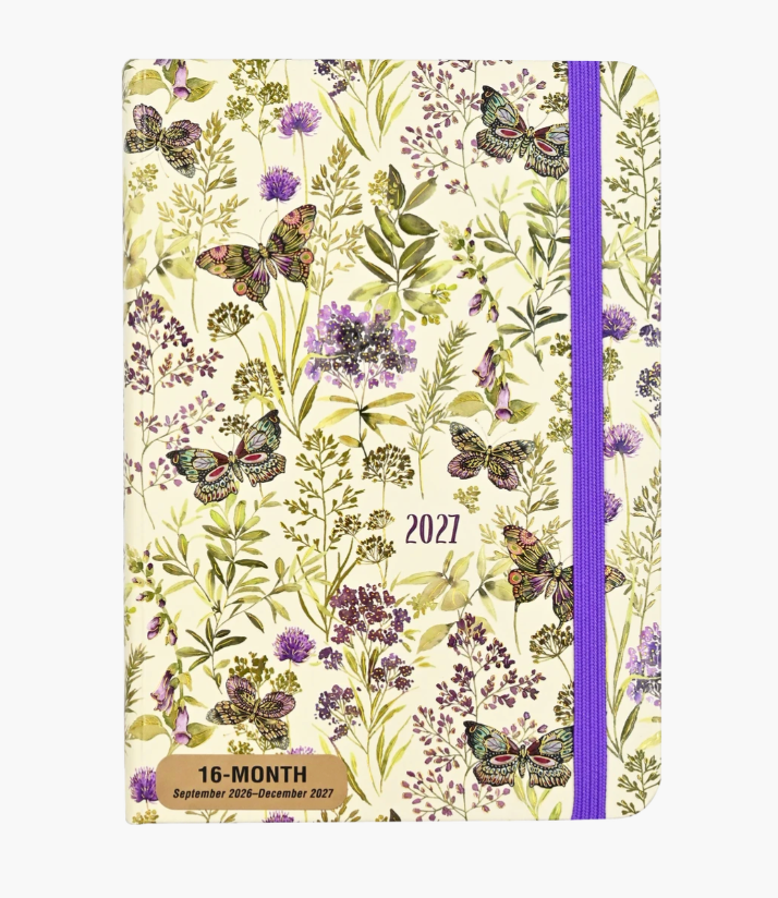 Peter Pauper Press 2027 Weekly Planner - Amethyst Butterflies