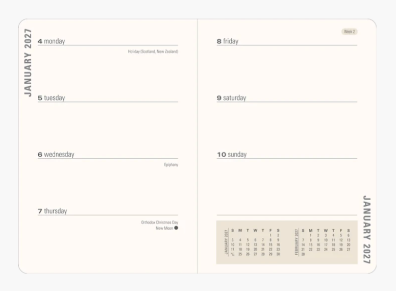 Peter Pauper Press 2027 Weekly Planner - Birds & Berries