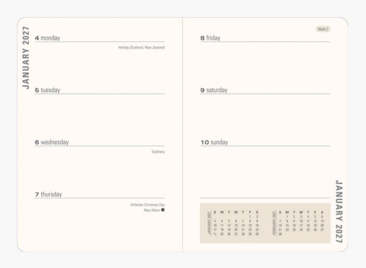 Peter Pauper Press 2027 Weekly Planner - Birds & Berries