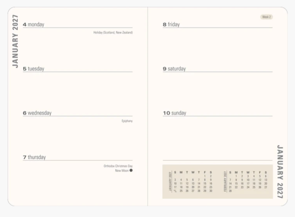 Peter Pauper Press 2027 Weekly Planner - Cherry Blossoms In Spring