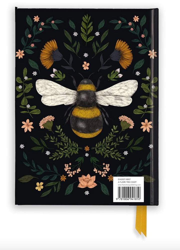 Flame Tree 2027 Leather Diary - Jade Mosinski - Bee