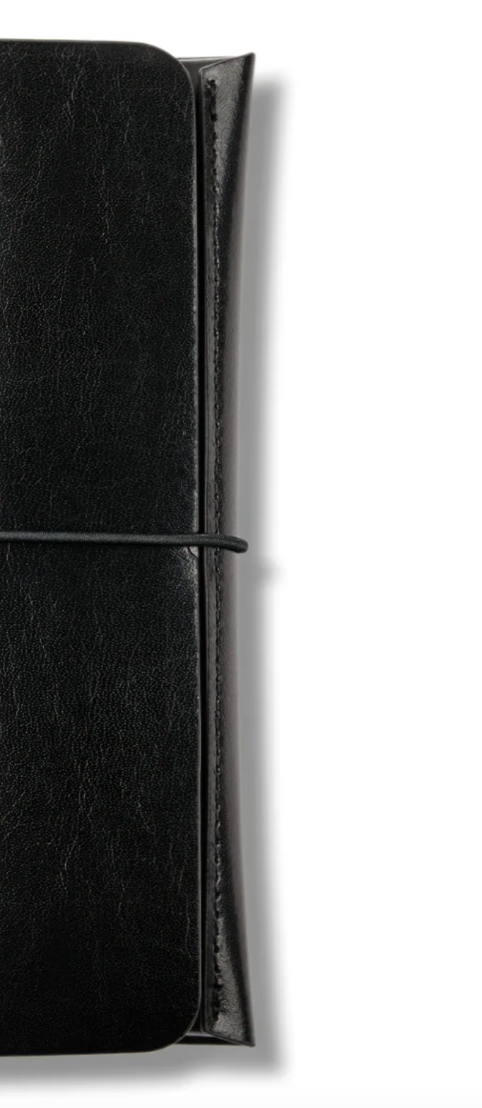 Studio Milligram Recycled Leather Pen Case - Black