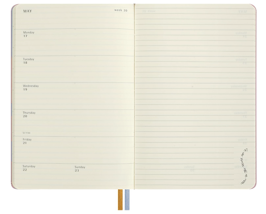 Moleskine 2027 12 Month Hard Cover Diary - Alice in Wonderland