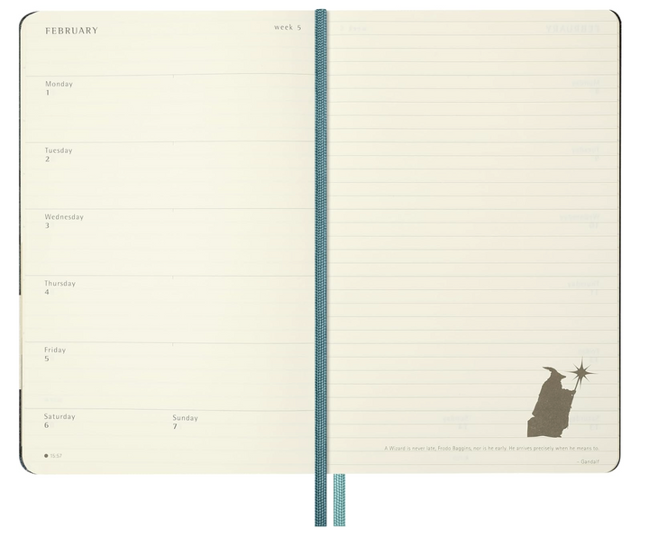 Moleskine 2027 12 Month Hard Cover Diary - Lord of The Rings