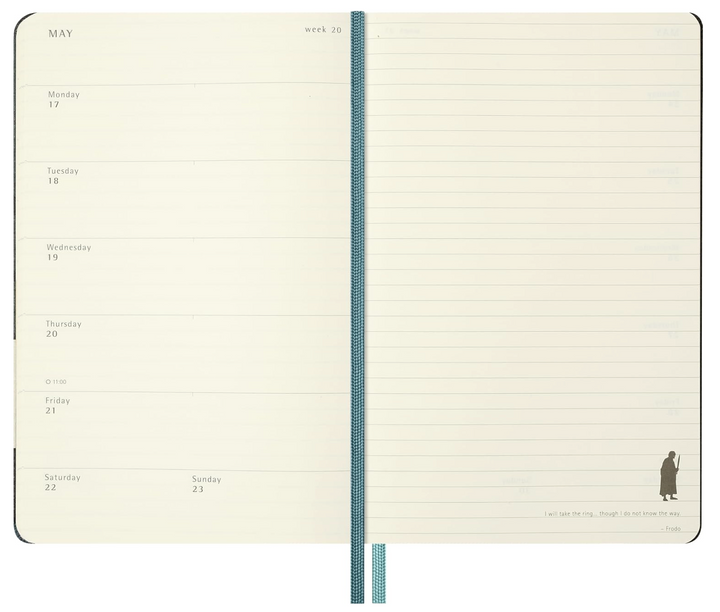 Moleskine 2027 12 Month Hard Cover Diary - Lord of The Rings