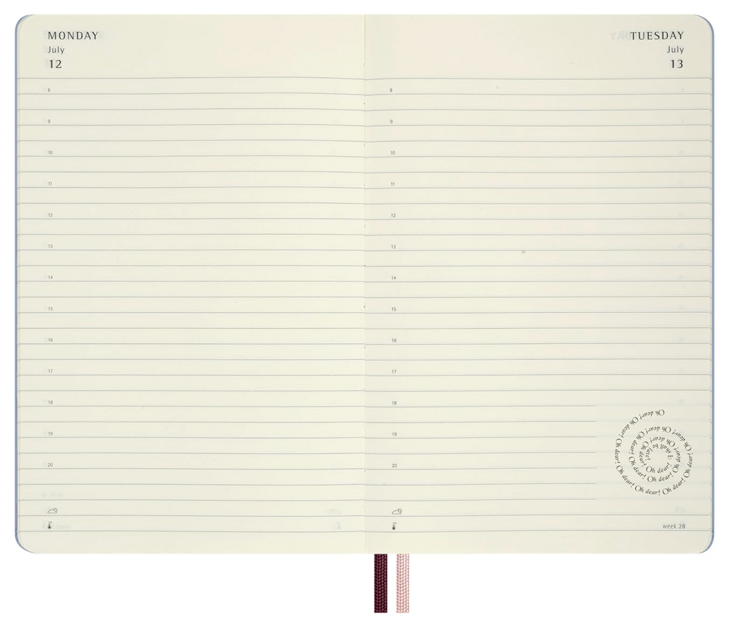 Moleskine 2027 12 Month Daily, Hard Cover Diary - Alice in Wonderland