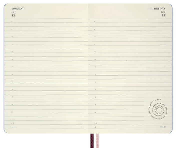 Moleskine 2027 12 Month Daily, Hard Cover Diary - Alice in Wonderland