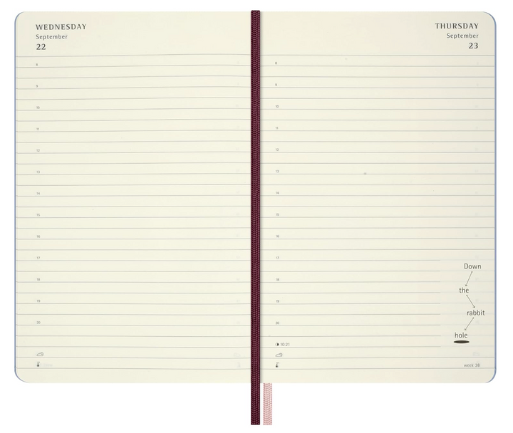 Moleskine 2027 12 Month Daily, Hard Cover Diary - Alice in Wonderland