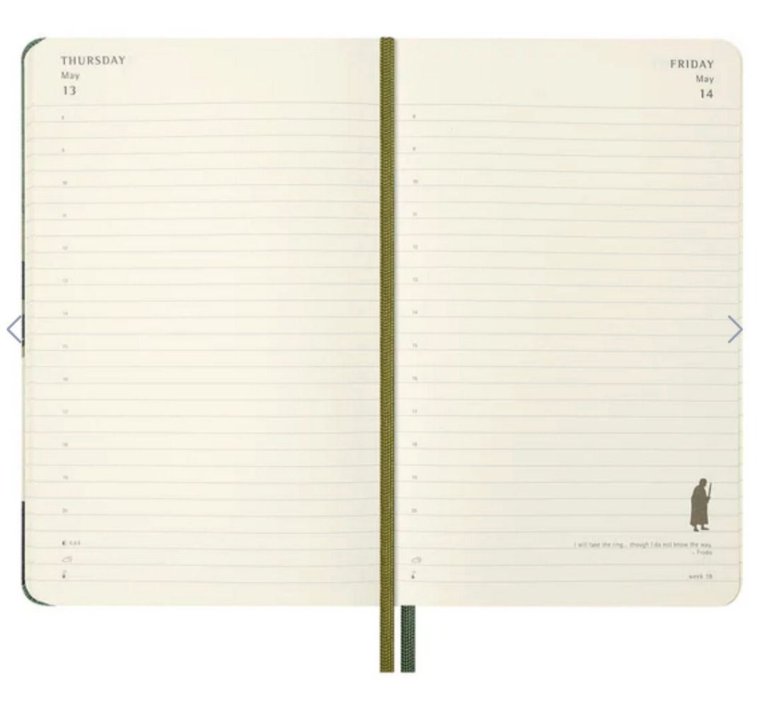 Moleskine 2027 12 Month Daily, Hard Cover Diary - Lord of The Rings