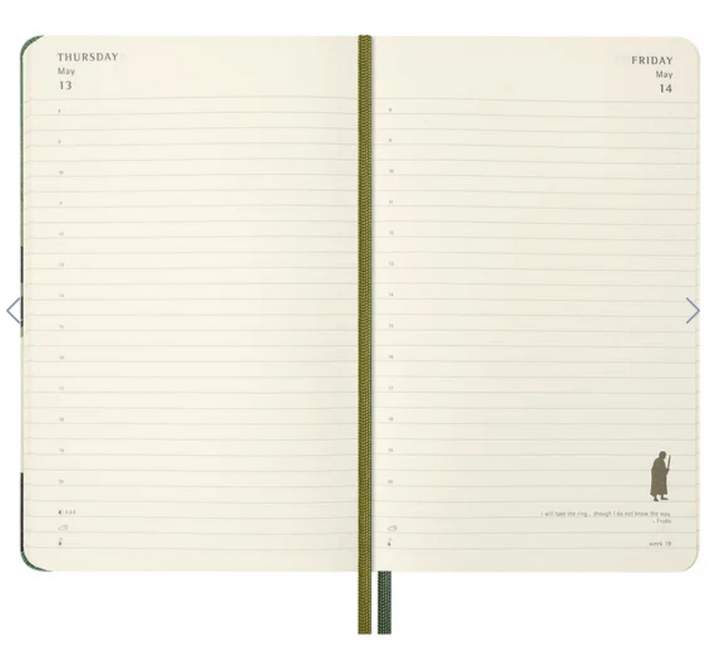 Moleskine 2027 12 Month Daily, Hard Cover Diary - Lord of The Rings