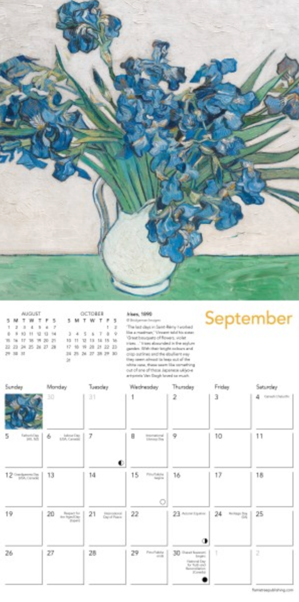 2027 Flame Tree Mini Calendar - Vincent Van Gogh