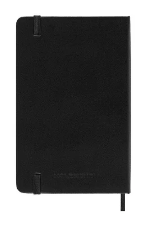 Moleskine 2027 Weekly Horizontal Hard Cover Diary Pocket - Black