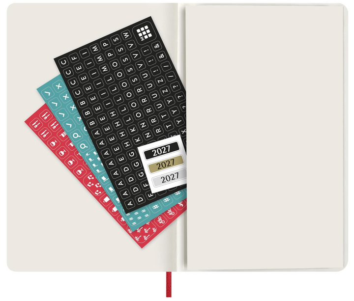 Moleskine 2027 Weekly Large Soft Cover Diary - Scarlet