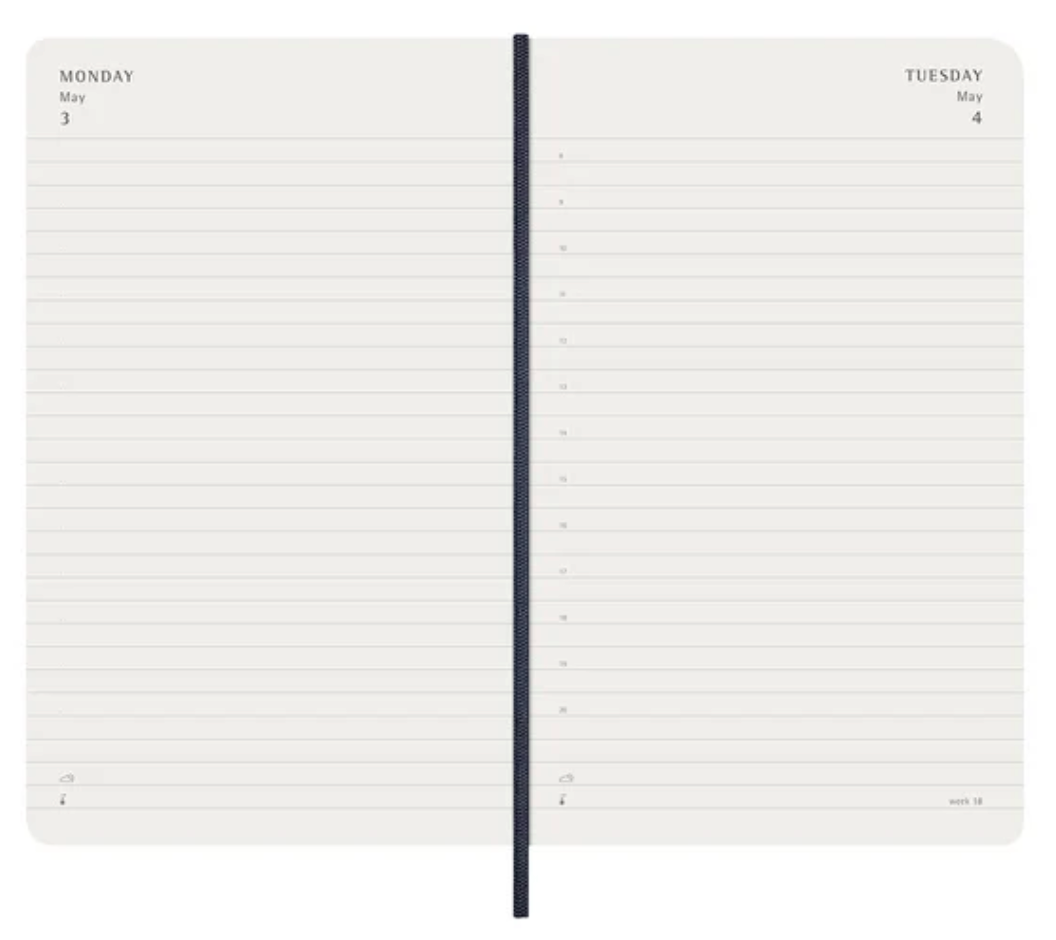 Moleskine 2027 Daily Diary Soft Cover Large - Sapphire