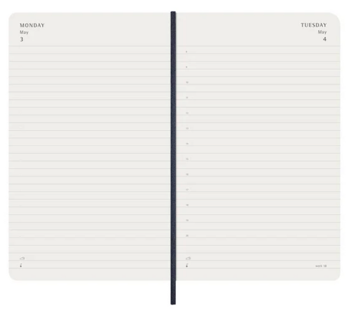 Moleskine 2027 Daily Diary Soft Cover Large - Sapphire