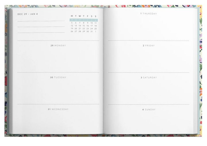 Cath Kidston A6 Soft Cover 2027 Diary - Rose and Spots