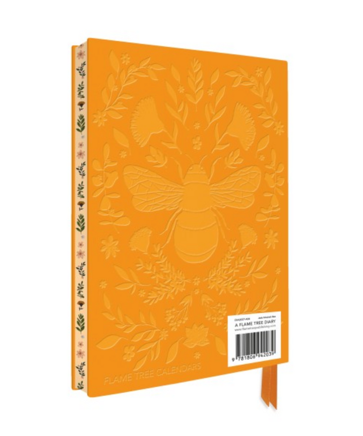 Flame Tree 2027 Leather Diary - Jade Mosinski - Bee