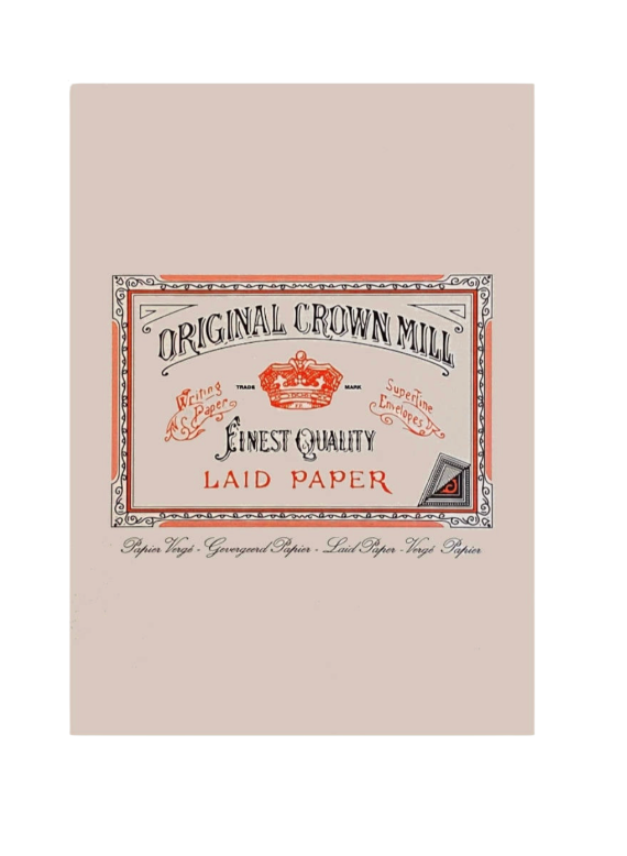 Original Crown Mill Laid Paper Writing Pad 50 Sheets – A5 Grey