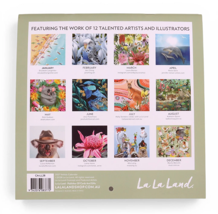 La La Land 2027 Calendar - Artists Calendar