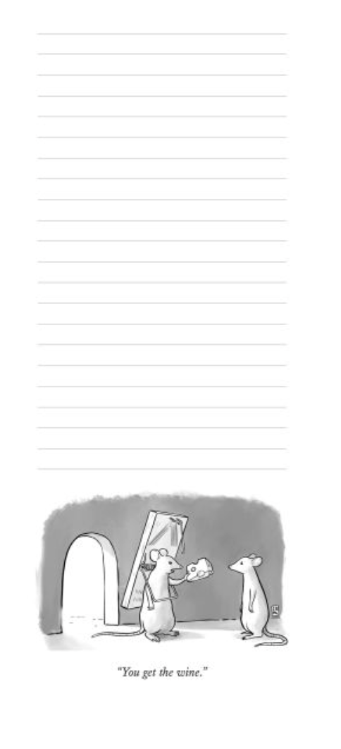 The New Yorker - Cartoon Notepad - Wine