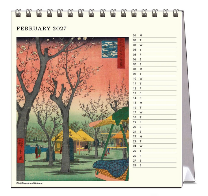 Vevoke Desk Calendar - Hiroshige