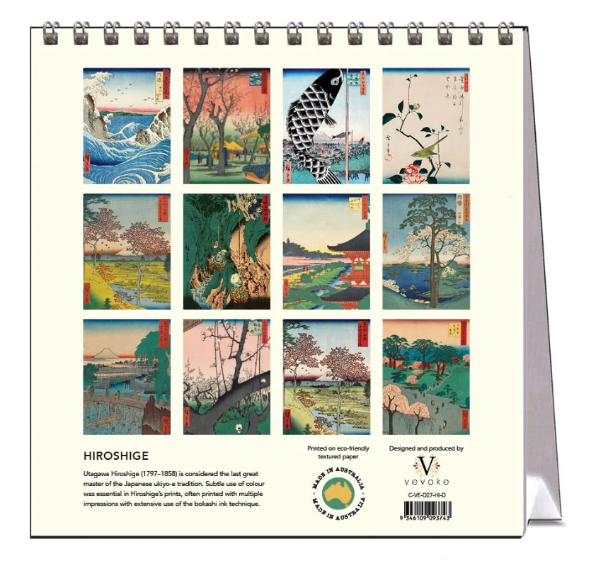 Vevoke Desk Calendar - Hiroshige