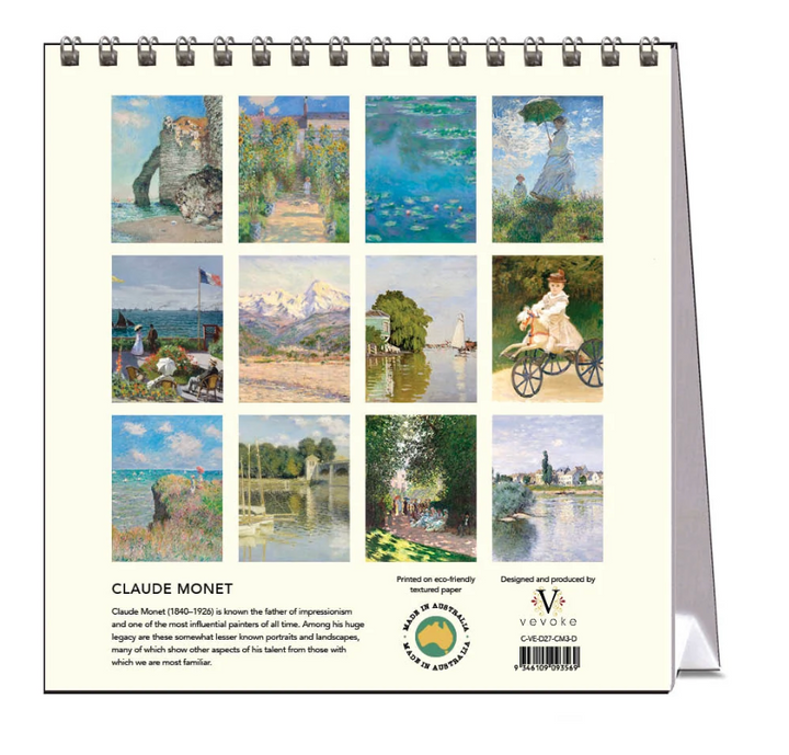 Vevoke Desk Calendar - Monet - People and Places