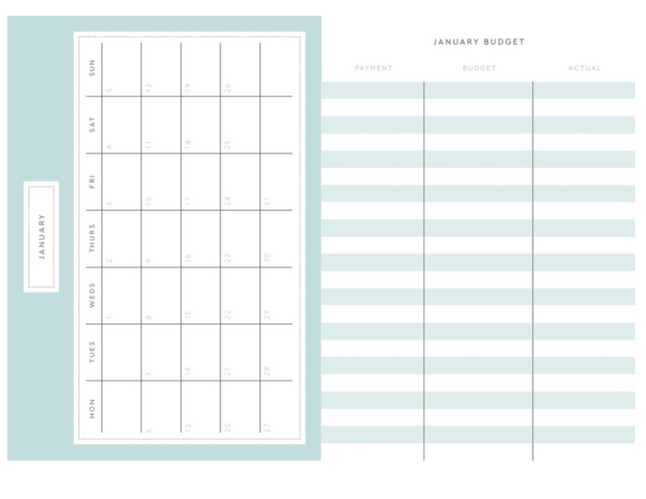 Kaleido A5 Hard Cover 2027 Diary - Blue and Orange Stripe
