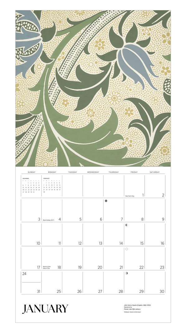 Pomegranate 2027 Calendar - William Morris
