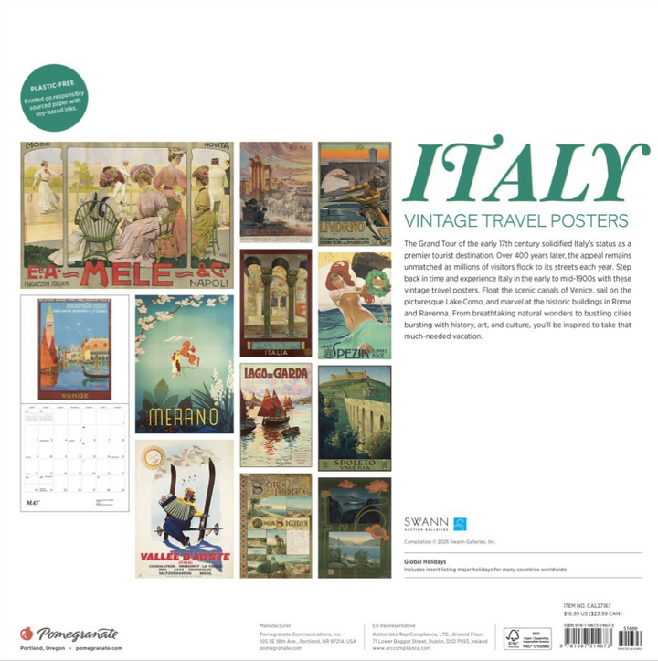 Pomegranate 2027 Calendar - Italy
