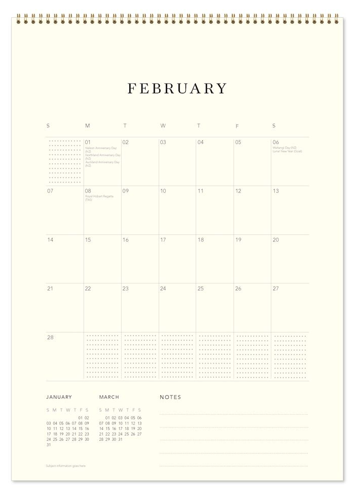 Vevoke Medium Calendar - Aboriginal Art