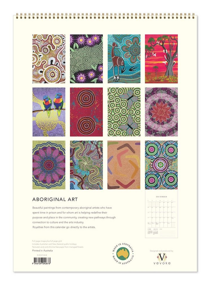 Vevoke Medium Calendar - Aboriginal Art
