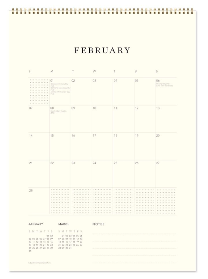 Vevoke Medium Calendar - Curly Girl