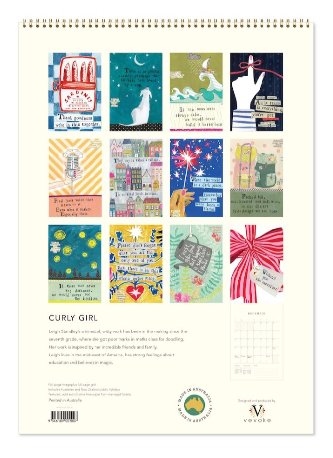 Vevoke Medium Calendar - Curly Girl