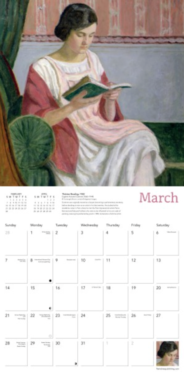 2027 Flame Tree Wall Calendar - The Book Lover's
