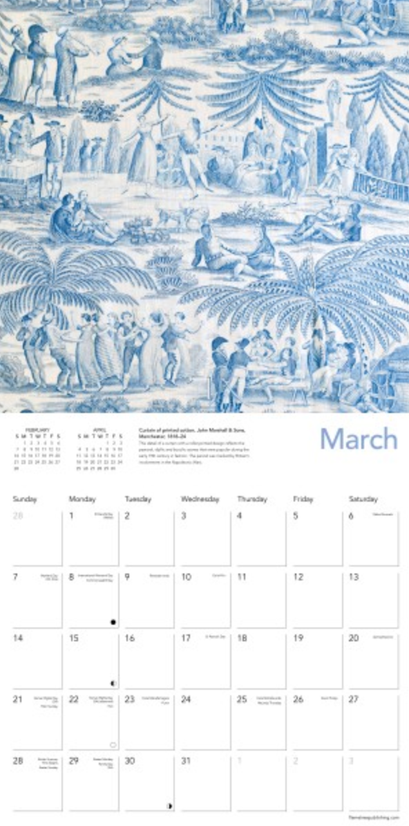2027 Flame Tree Wall Calendar - True Blue