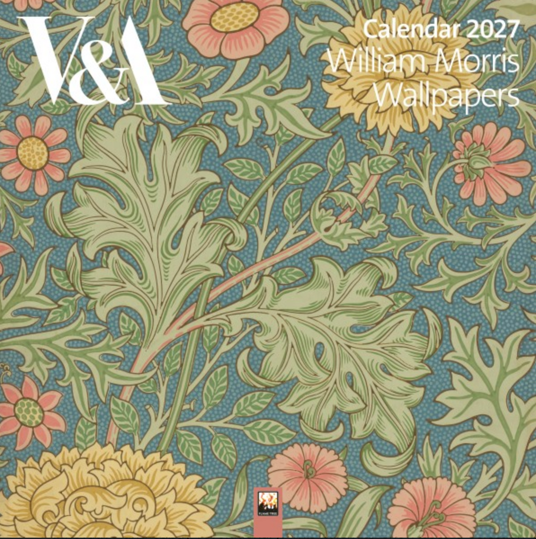 2027 Flame Tree Wall Calendar - William Morris Wallpapers