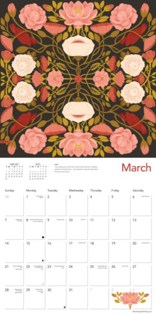2027 Flame Tree Wall Calendar - Nina Pace