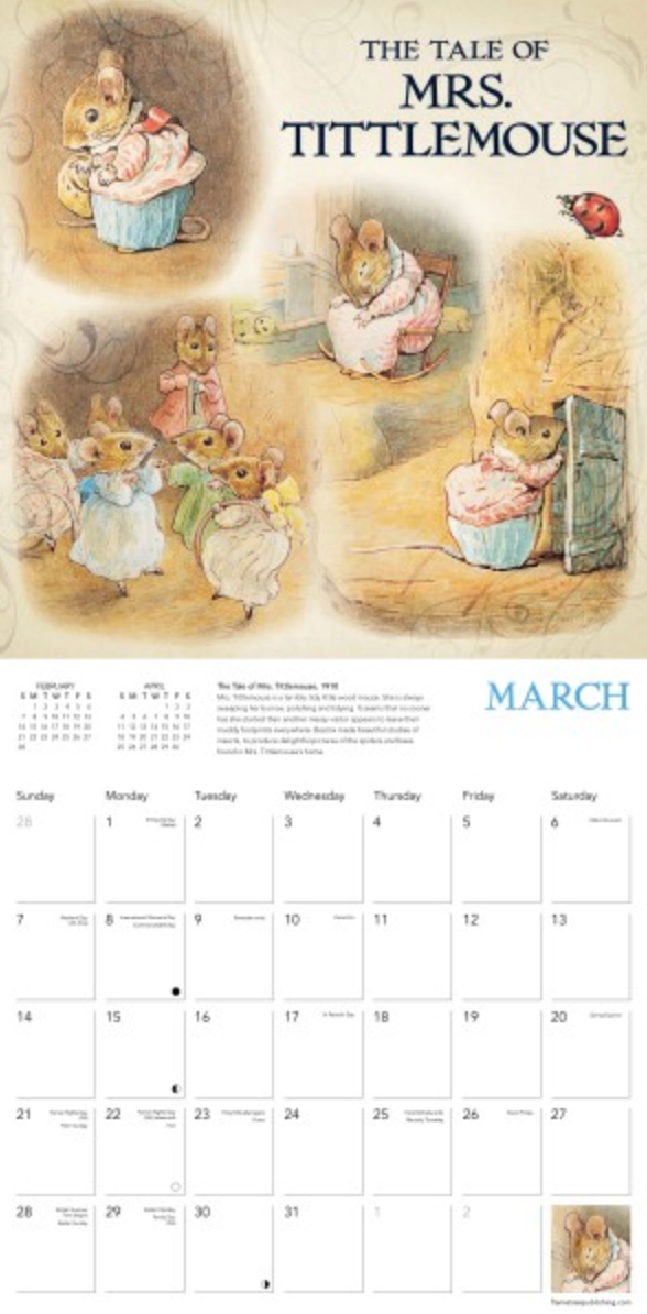 2027 Flame Tree Wall Calendar - Peter Rabbit