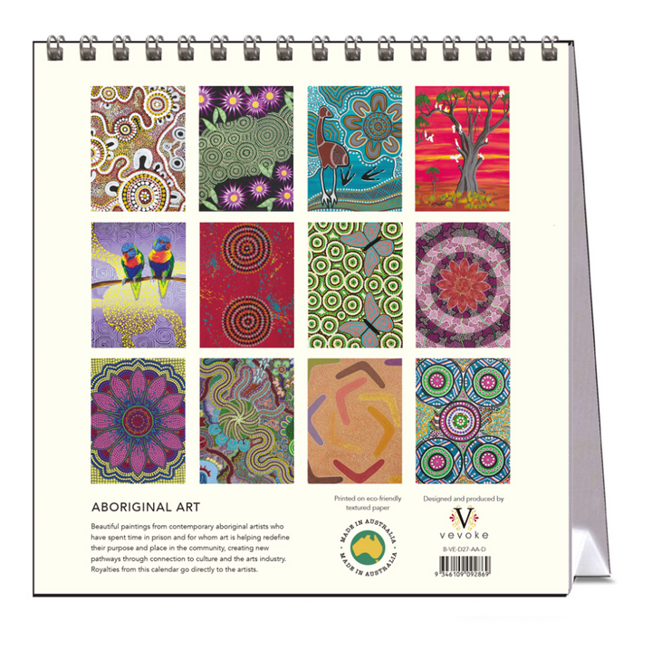 Vevoke Desk Calendar - Aboriginal Art