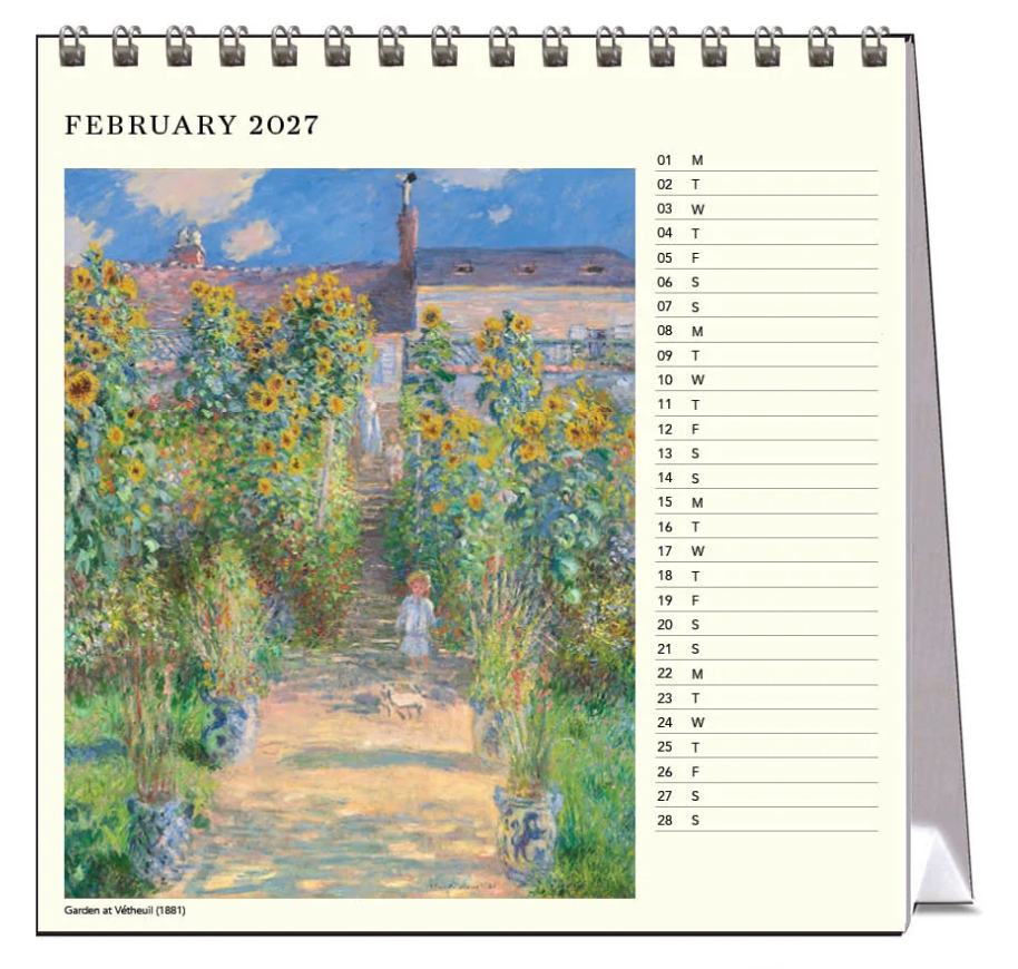 Vevoke Medium Calendar - Monet - People and Places