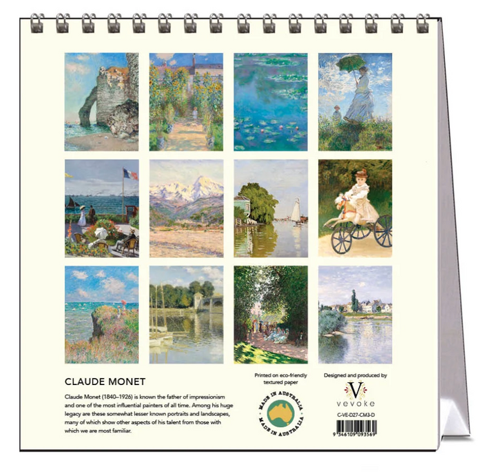 Vevoke Medium Calendar - Monet - People and Places