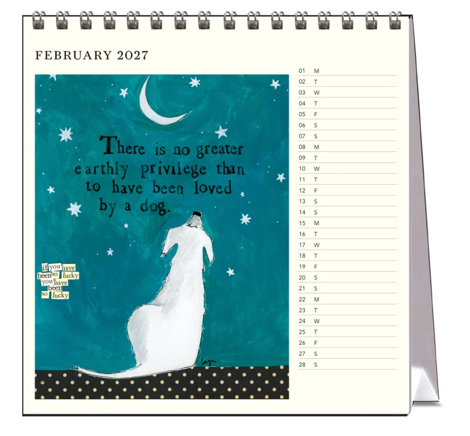Vevoke Desk Calendar - Curly Girl