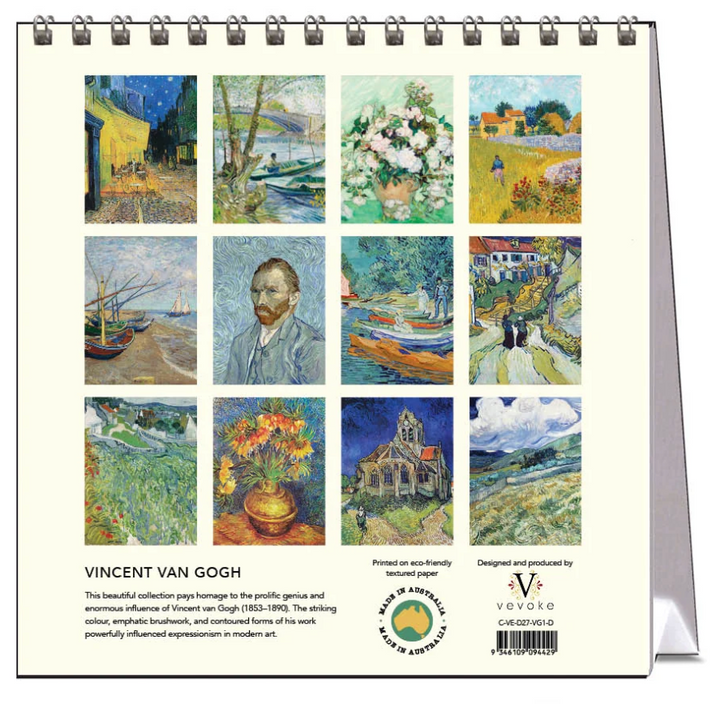Vevoke Desk Calendar - Van Gogh