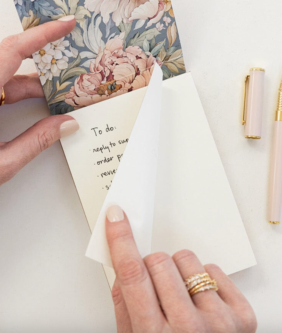 Bespoke Mini Notepad Jotter - Blooms