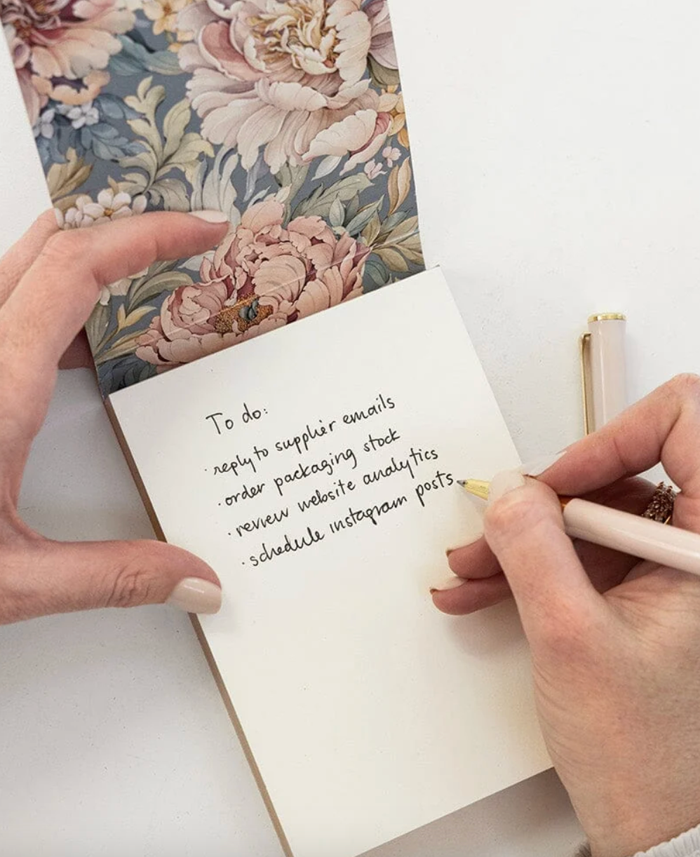 Bespoke Mini Notepad Jotter - Blooms