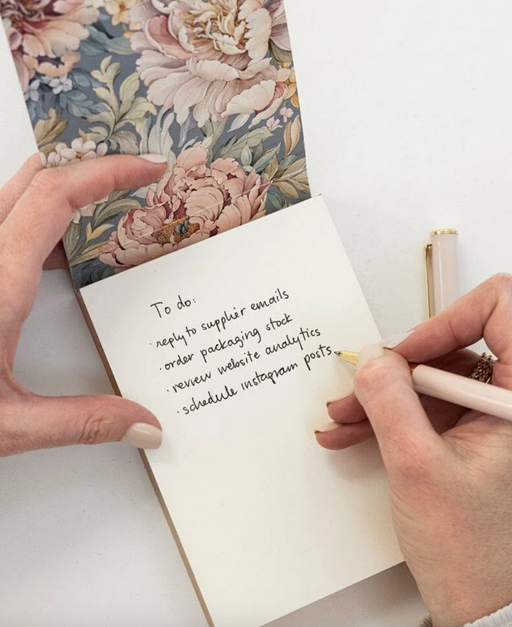 Bespoke Mini Notepad Jotter - Blooms