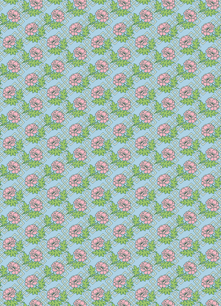Wrapping Paper Book/Stickers - Florence Broadhurst