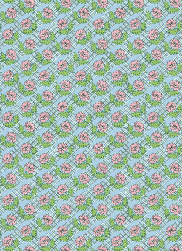 Wrapping Paper Book/Stickers - Florence Broadhurst