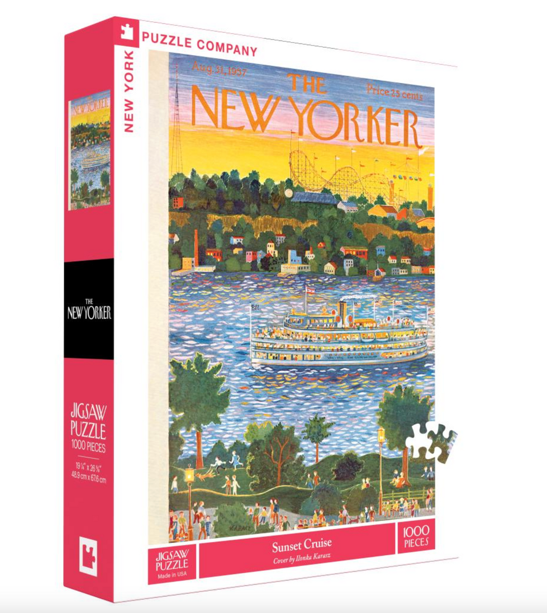 New Yorker 1000 Piece Puzzle - Sunset Cruise